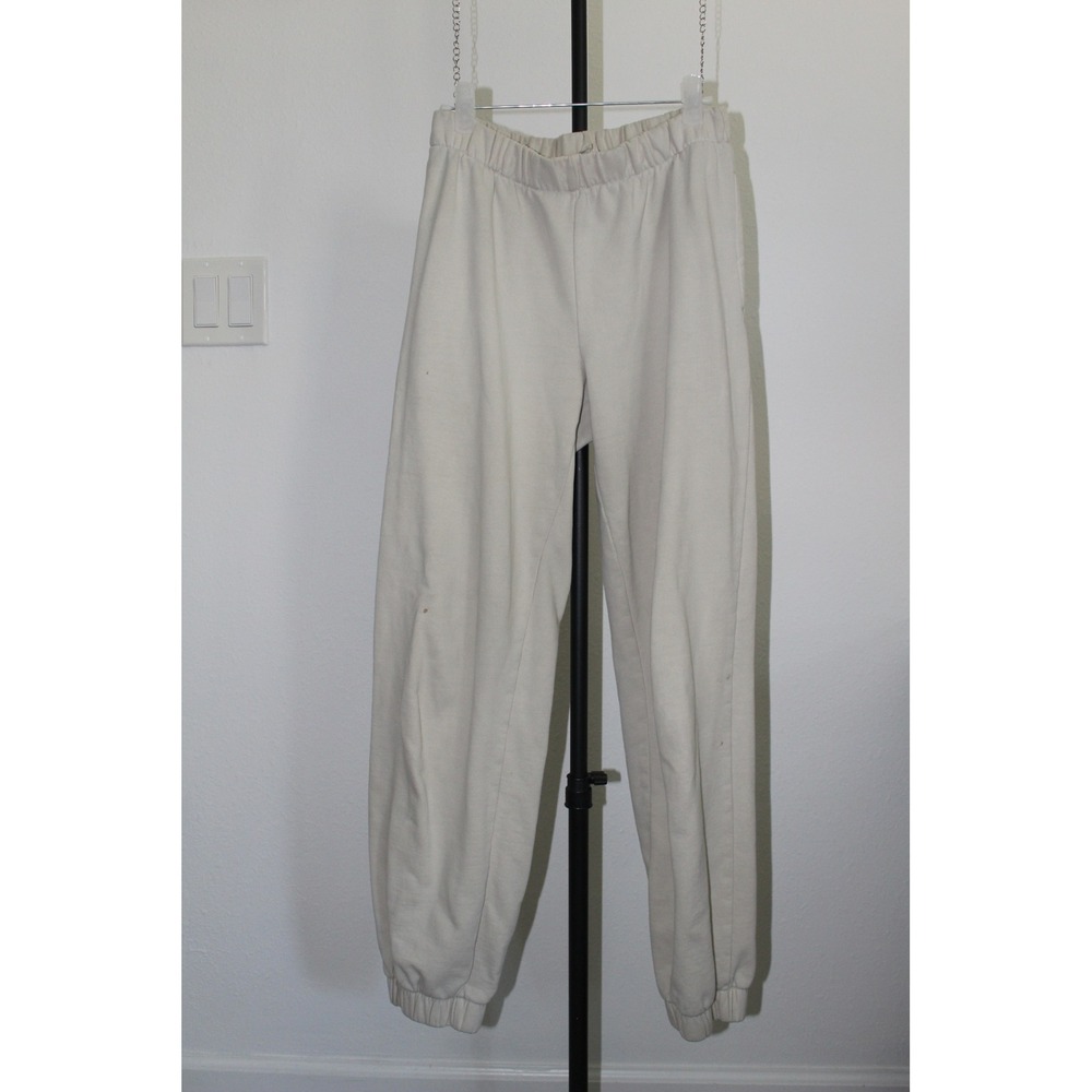 John Galt Cream Oversized Jogger‎ Sweatpants Baggy Off White Size XS